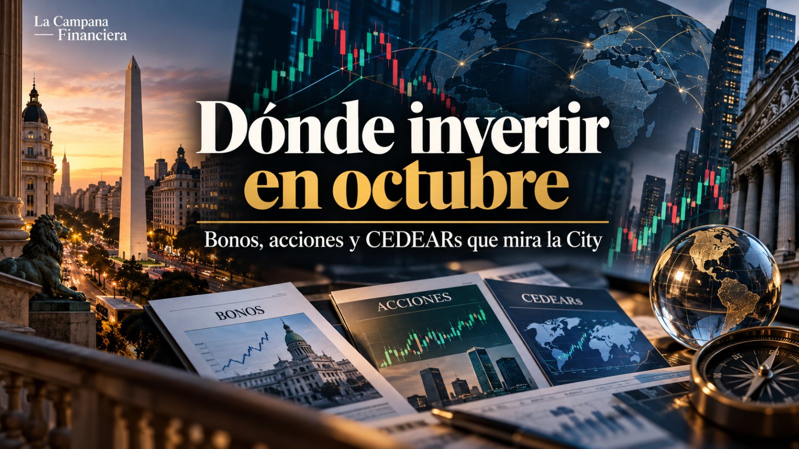 Dónde invertir en octubre: los bonos, acciones y CEDEARs que mira la City para aprovechar las oportunidades del mercado