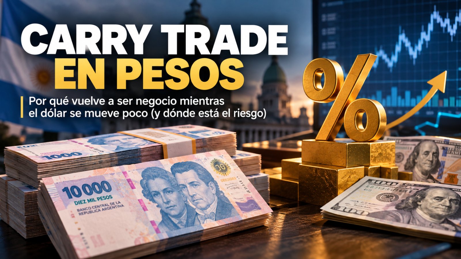 Carry trade en pesos: por qué vuelve a ser negocio mientras el dólar se mueve poco